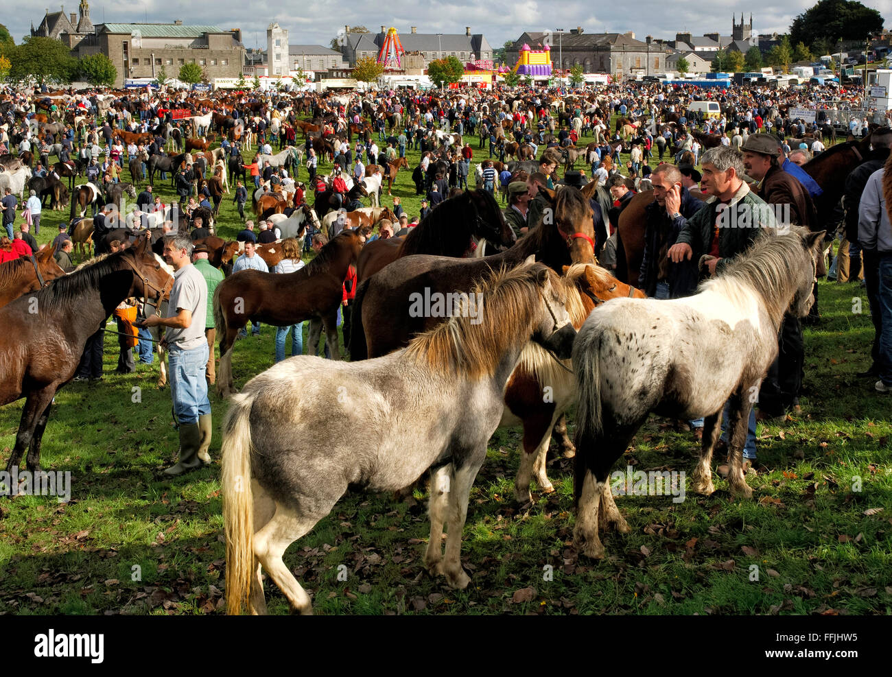 Ballinasloe Horse Fair, Galway Ireland Stock Photo Alamy