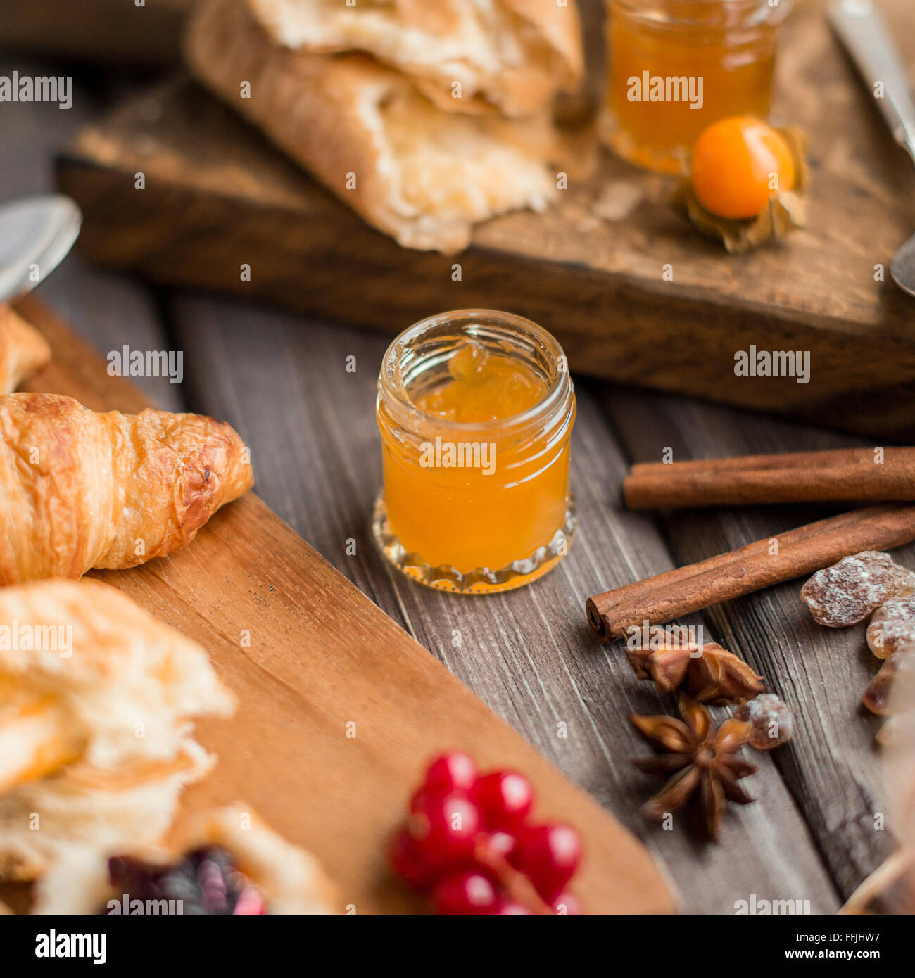 little jar of jam Stock Photo Alamy