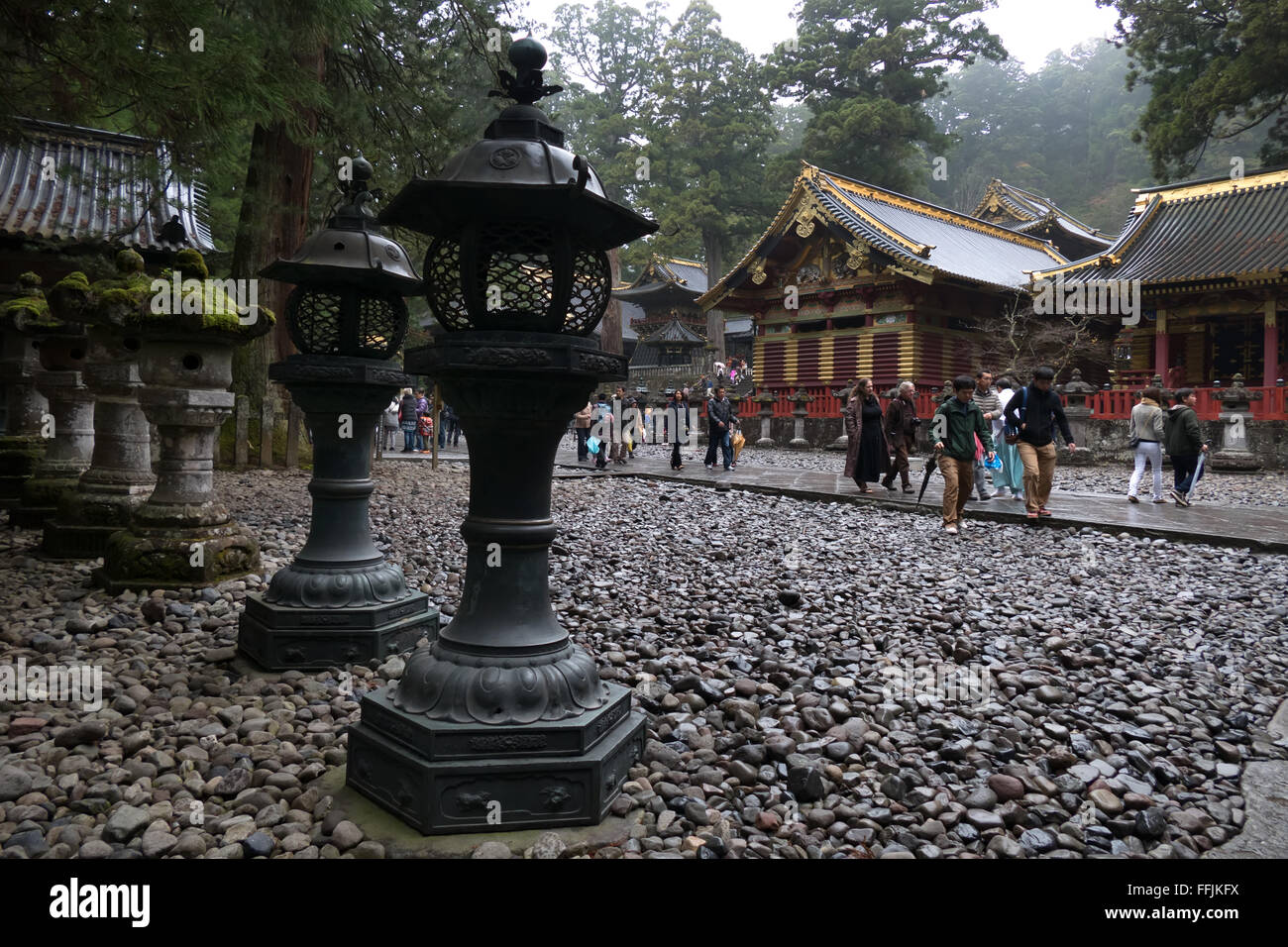 Toshogu shrine, temple, pagoda, religious building in Nikko, Japan