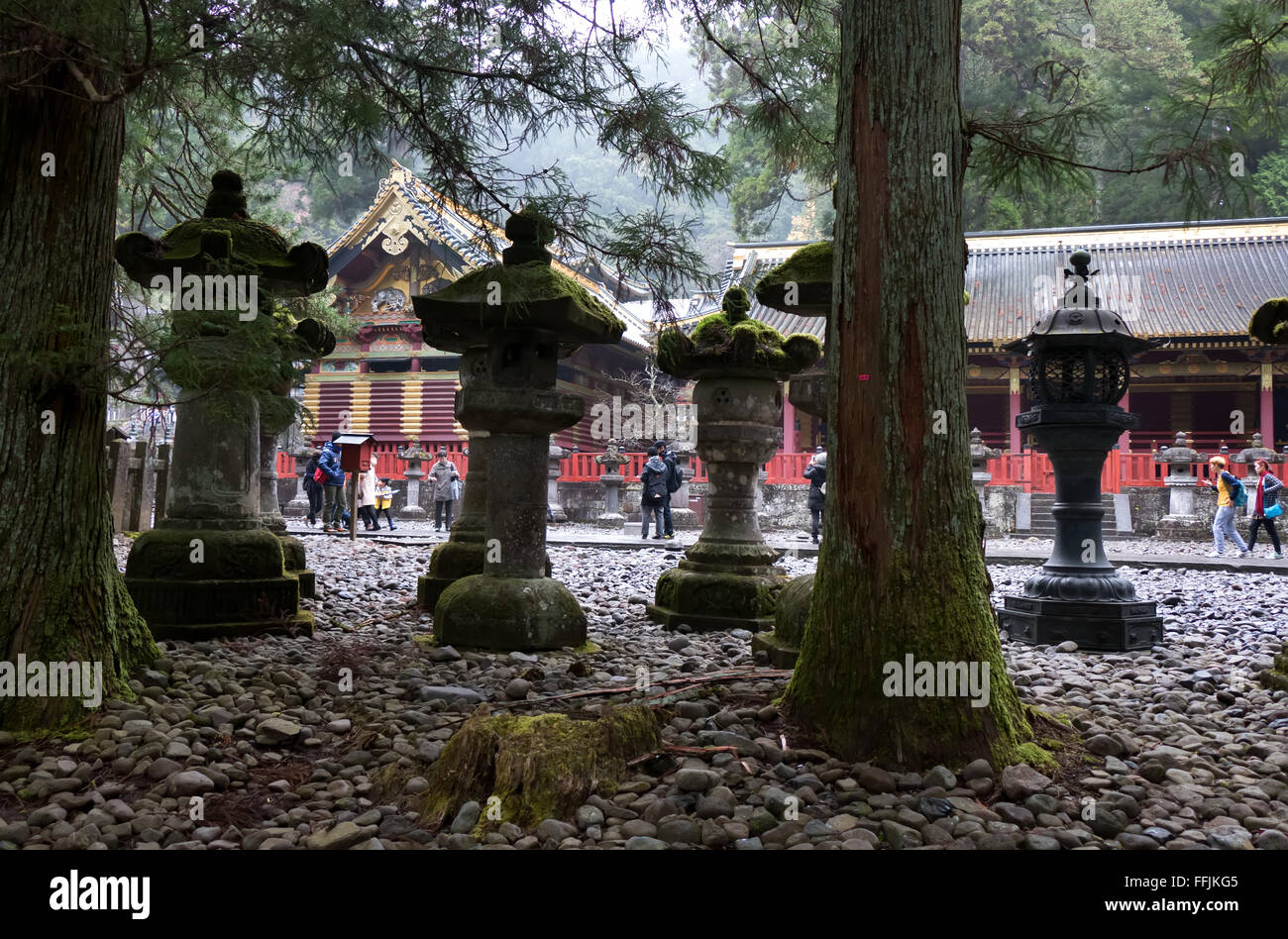 Toshogu shrine, temple, pagoda, religious building in Nikko, Japan