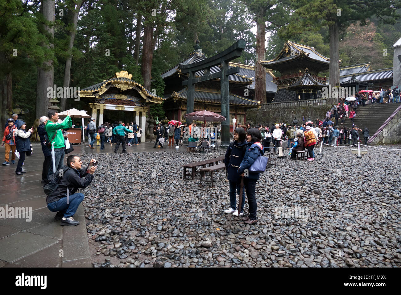 Toshogu shrine, temple, pagoda, religious building in Nikko, Japan