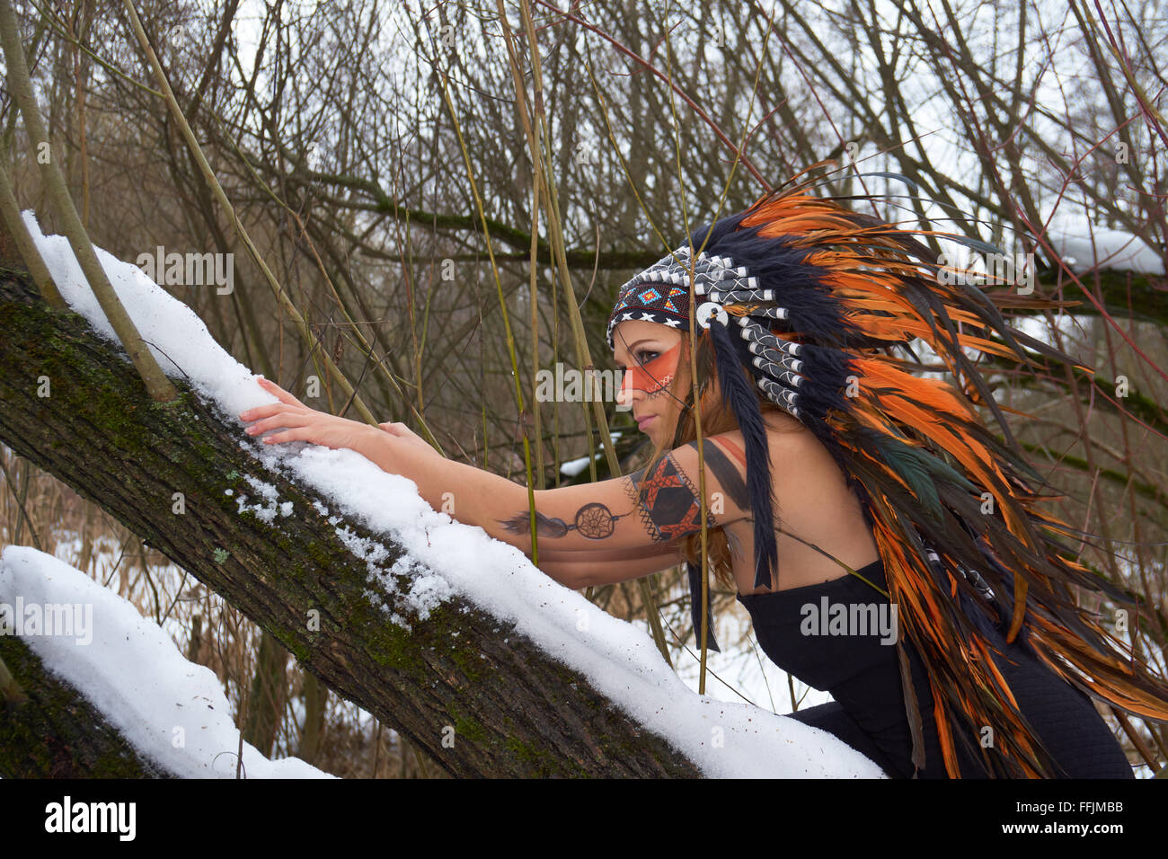 Native american woman beautiful hi-res stock photography and images - Alamy