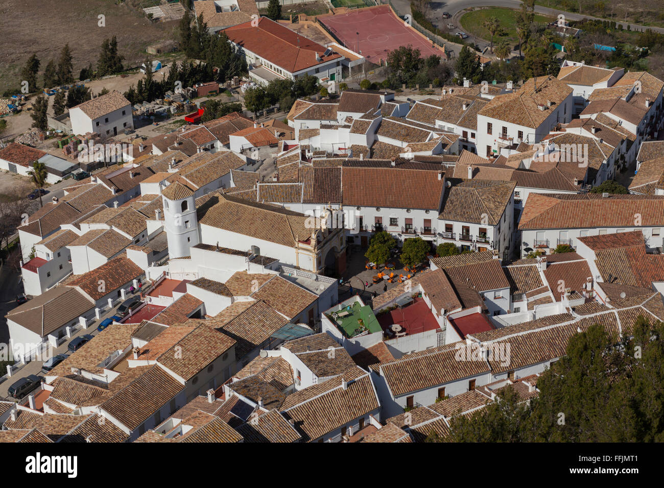 Zahara de la sierra aerial hi-res stock photography and images - Alamy