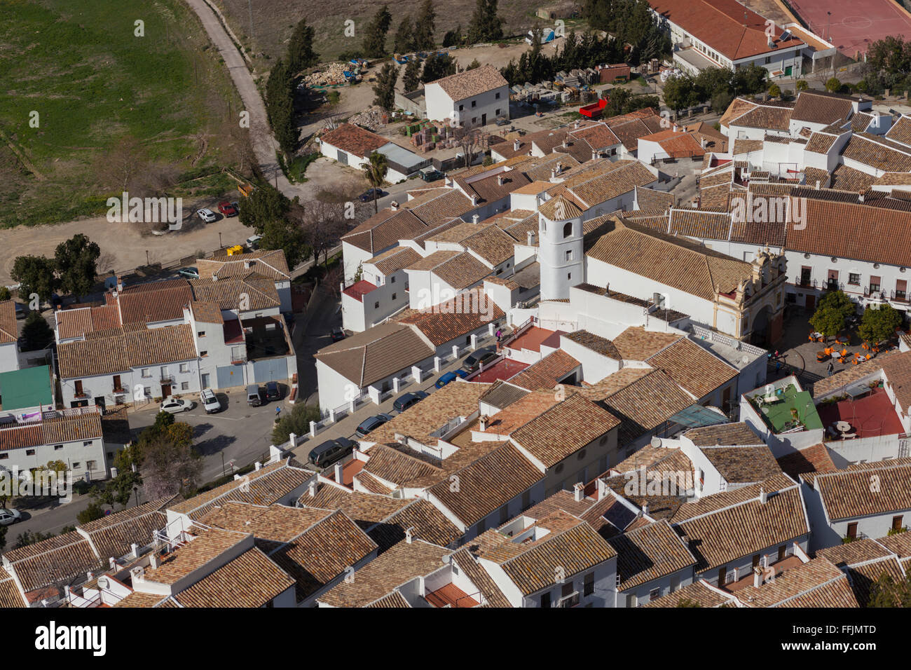 Zahara de la sierra aerial hi-res stock photography and images - Alamy
