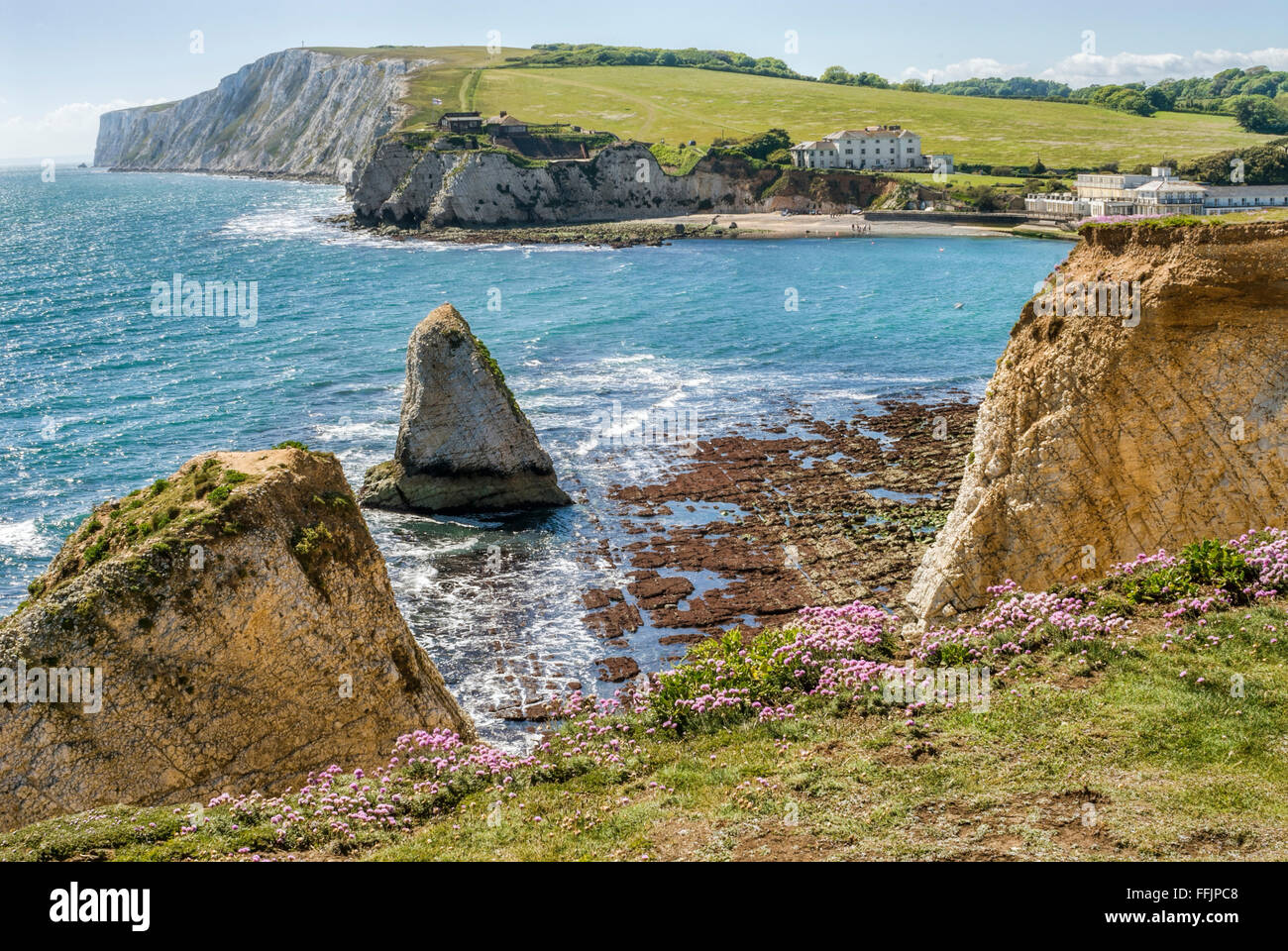 Village Freshwater at the Isle of Wight, South England Stock Photo Alamy