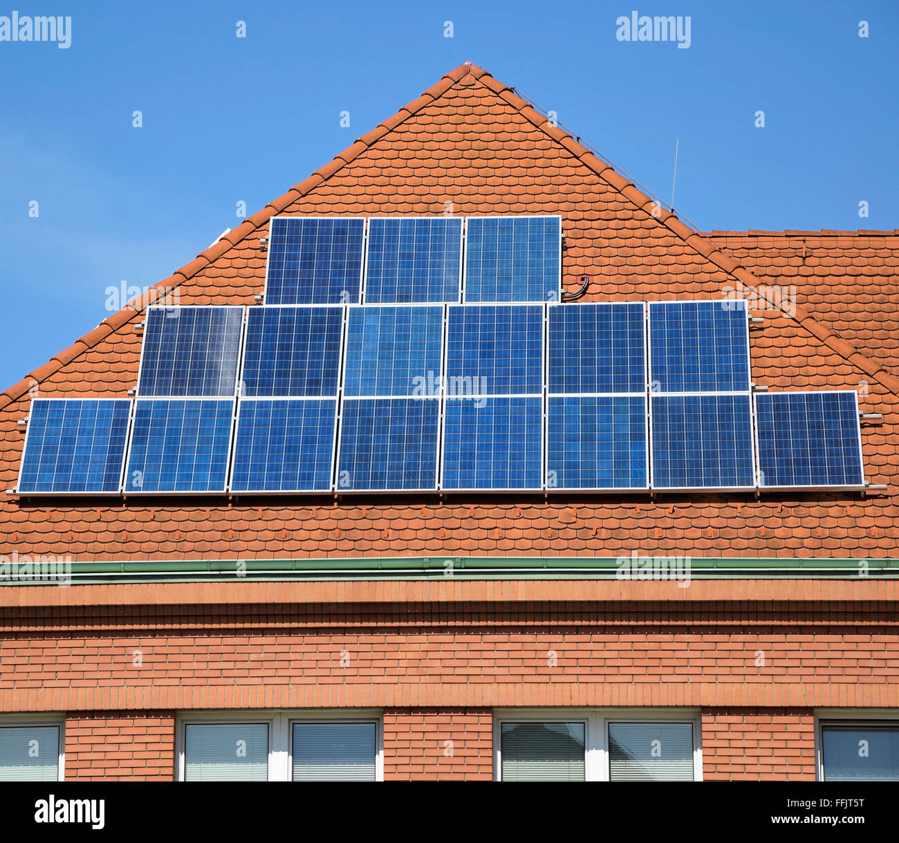Solar panels on the roof Stock Photo Alamy
