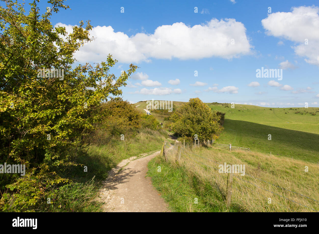 Walk to Ivinghoe Beacon Chiltern Hills Buckinghamshire England UK
