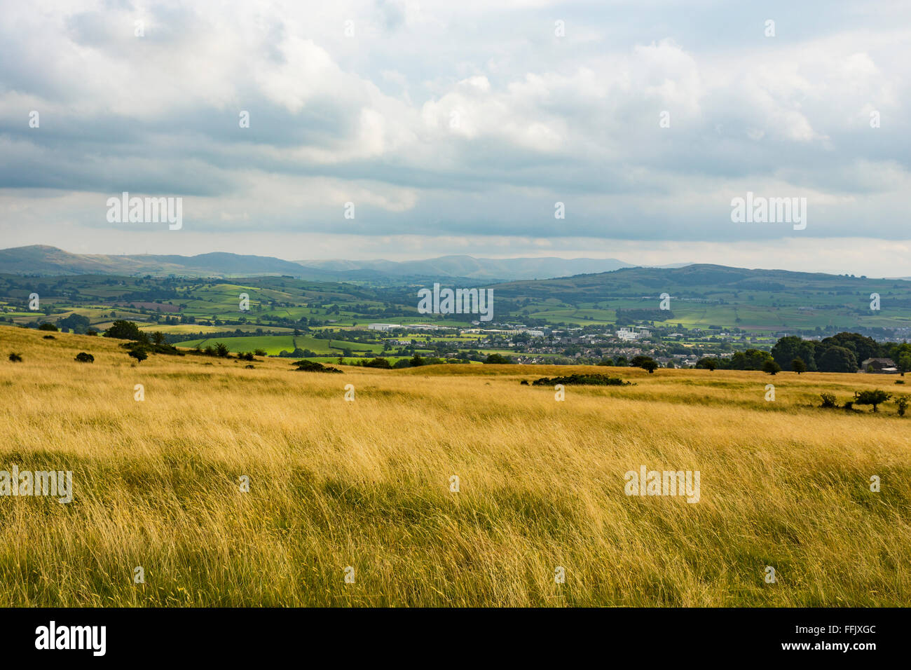 View from Cunswick Fell, South Lakeland District, Cumbria, England, United Kingdom Stock Photo