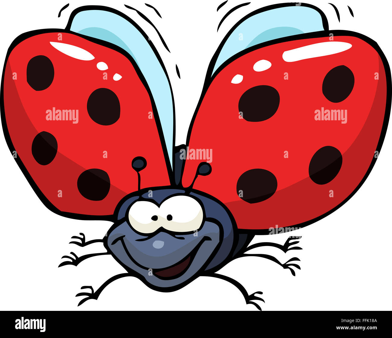 Ladybird Flying Cut Out Stock Images & Pictures - Alamy