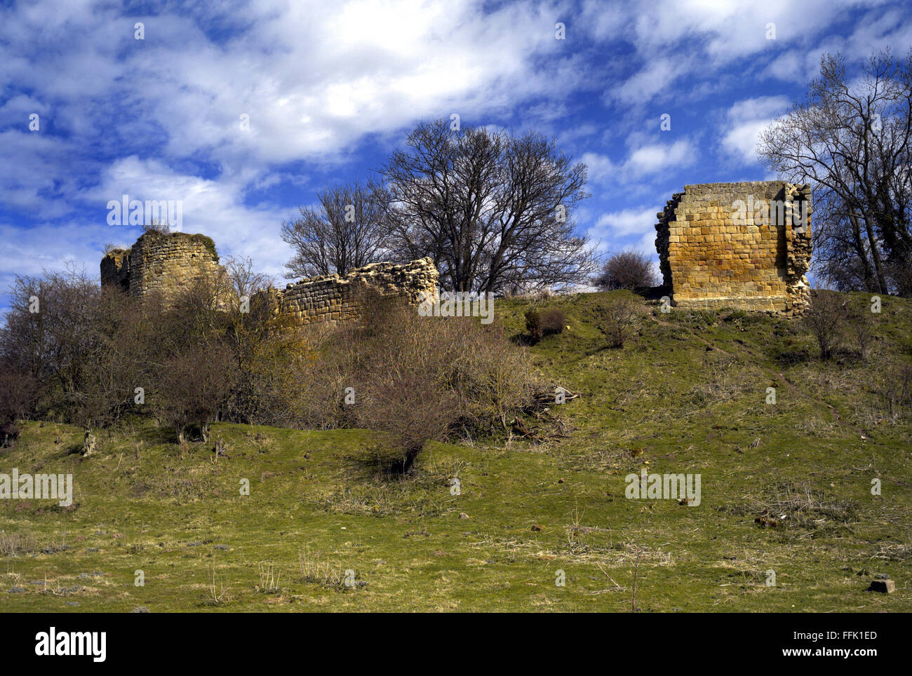 Mitford Castle, Northumberland Stock Photo - Alamy