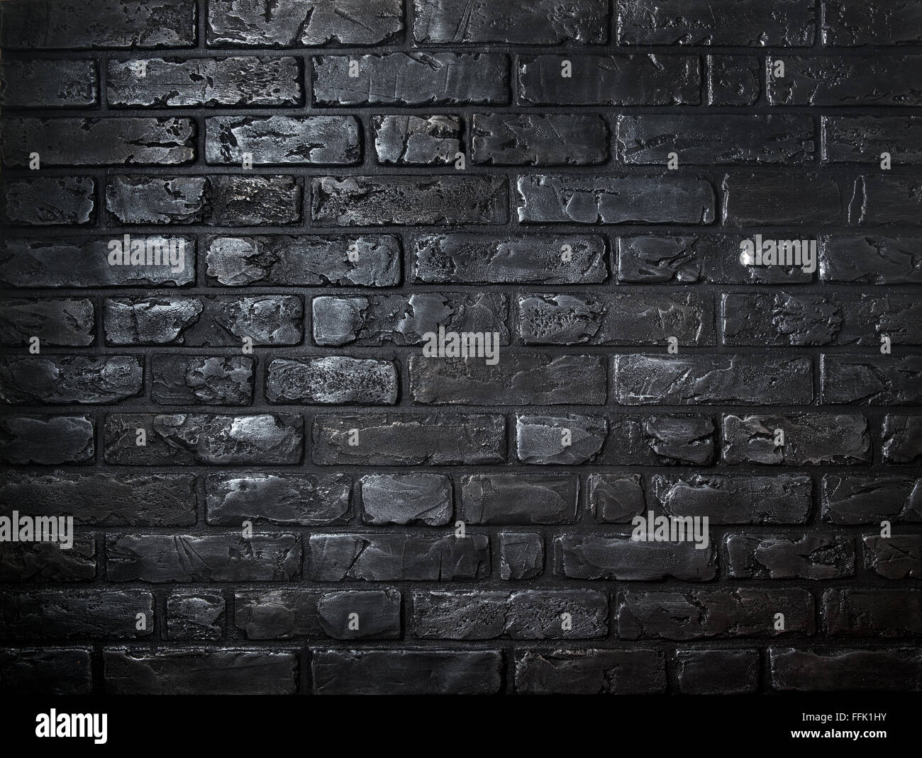 Black brick building wall. Interior of a modern loft. Background for design  Stock Photo | Adobe Stock