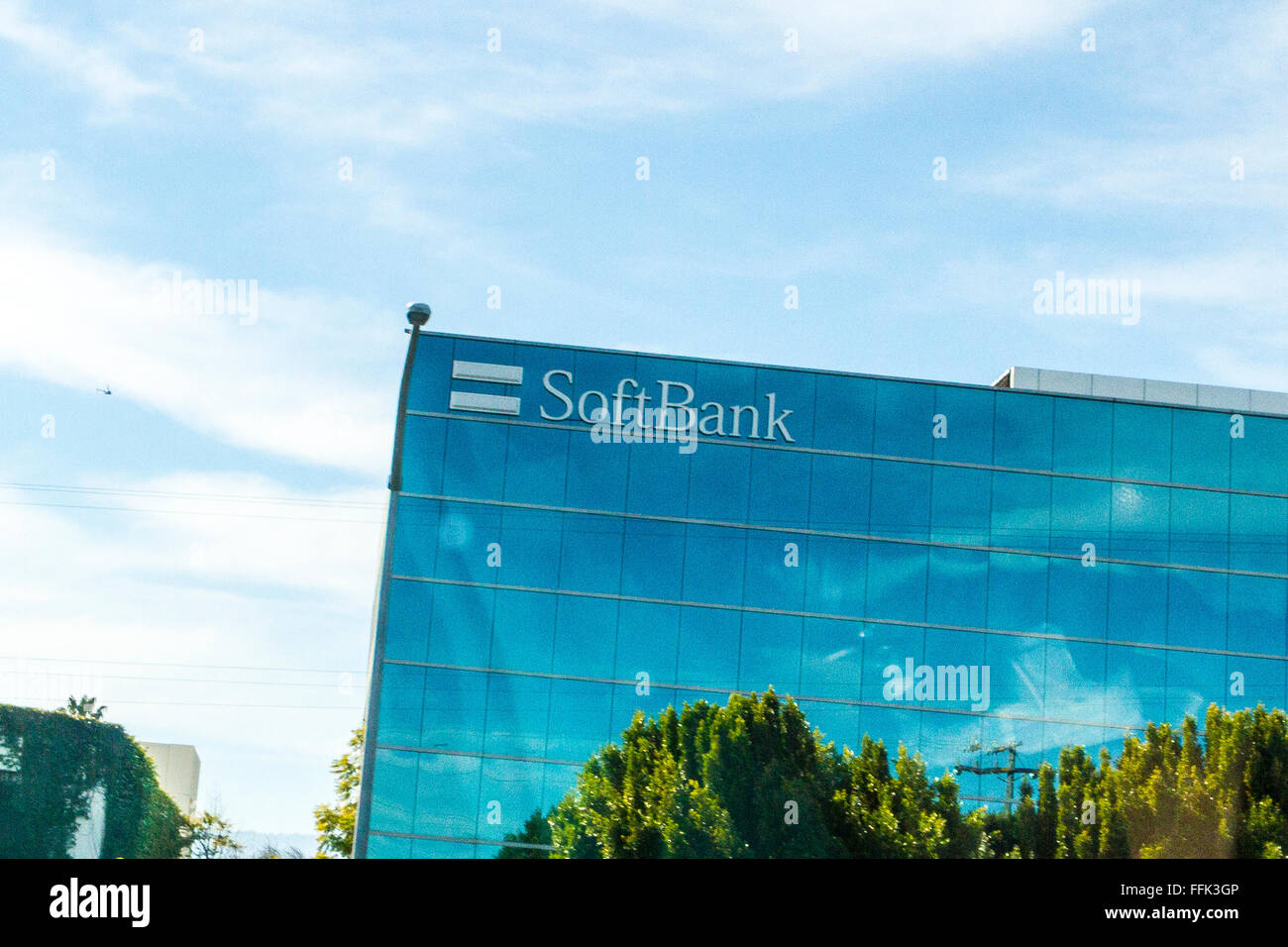 Softbank offices in San Carlos California Stock Photo