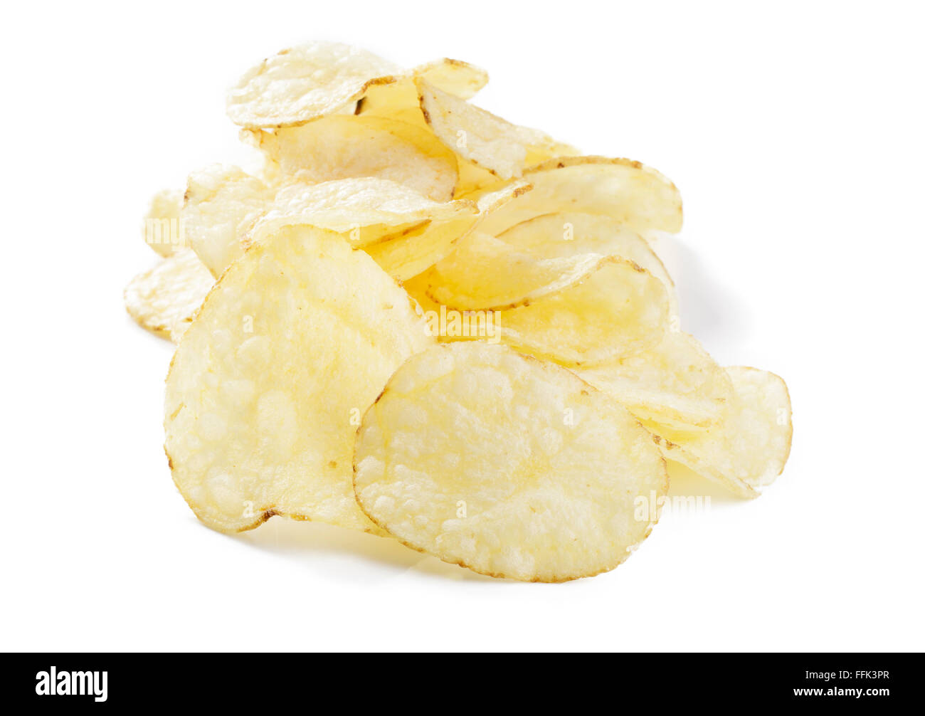 Potato crisps / potato chips Stock Photo