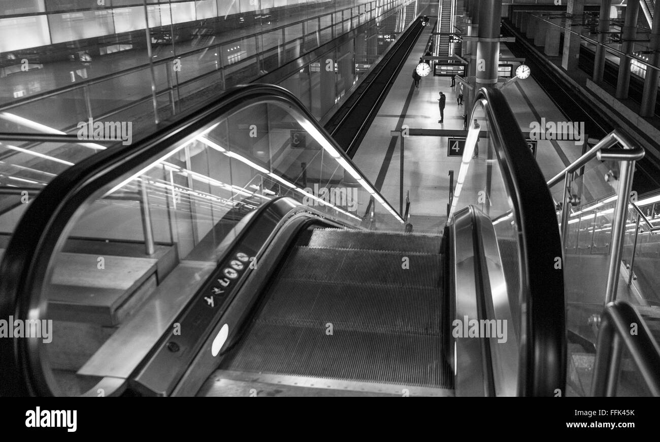Berlin Underground Station Stock Photo
