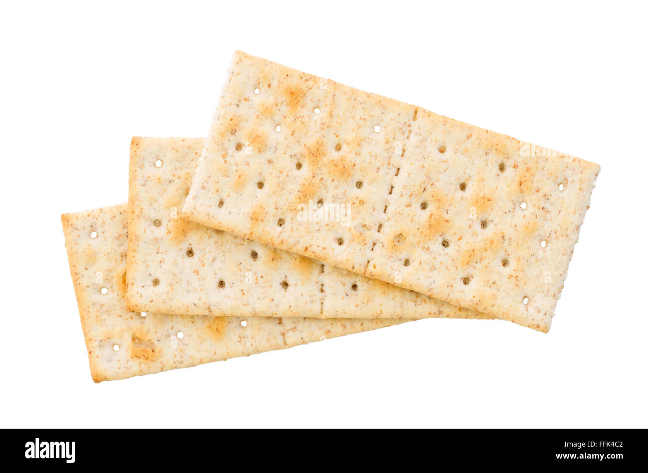 Small crackers isolated on a white background Stock Photo - Alamy