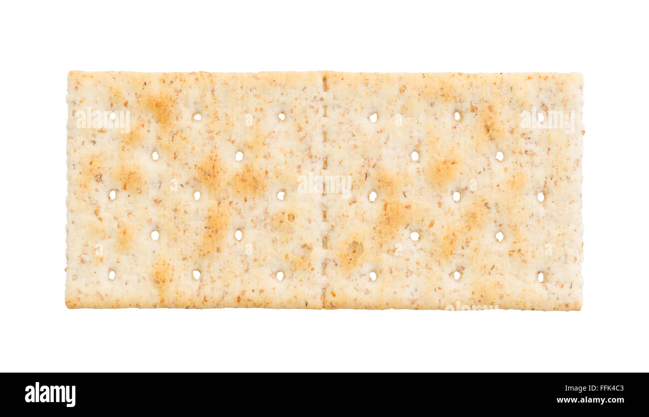 Small cracker isolated on a white background Stock Photo - Alamy