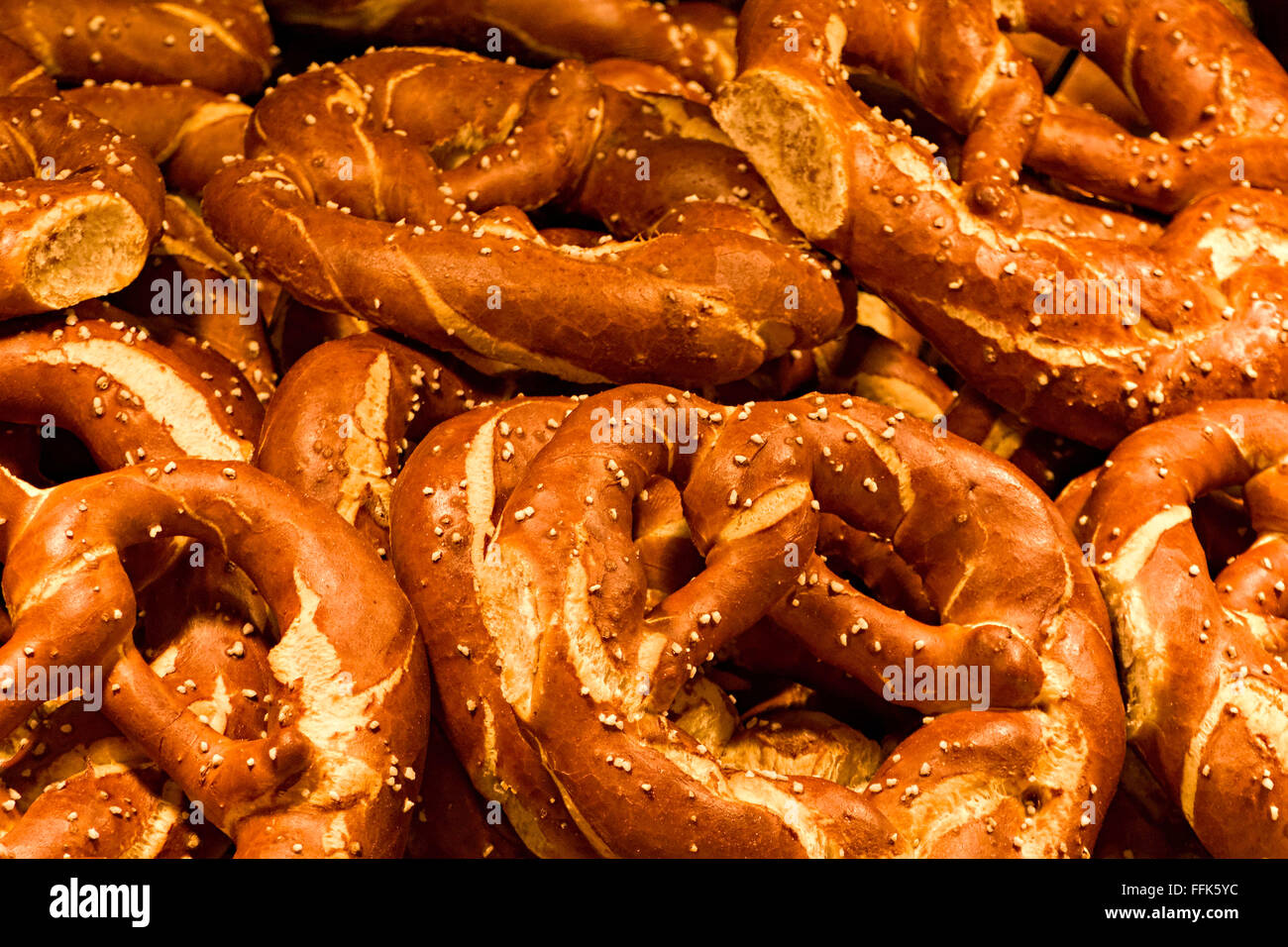 Brezen ( Brezeln) salted bread, Bavrian speciality , Upper Bavaria ...