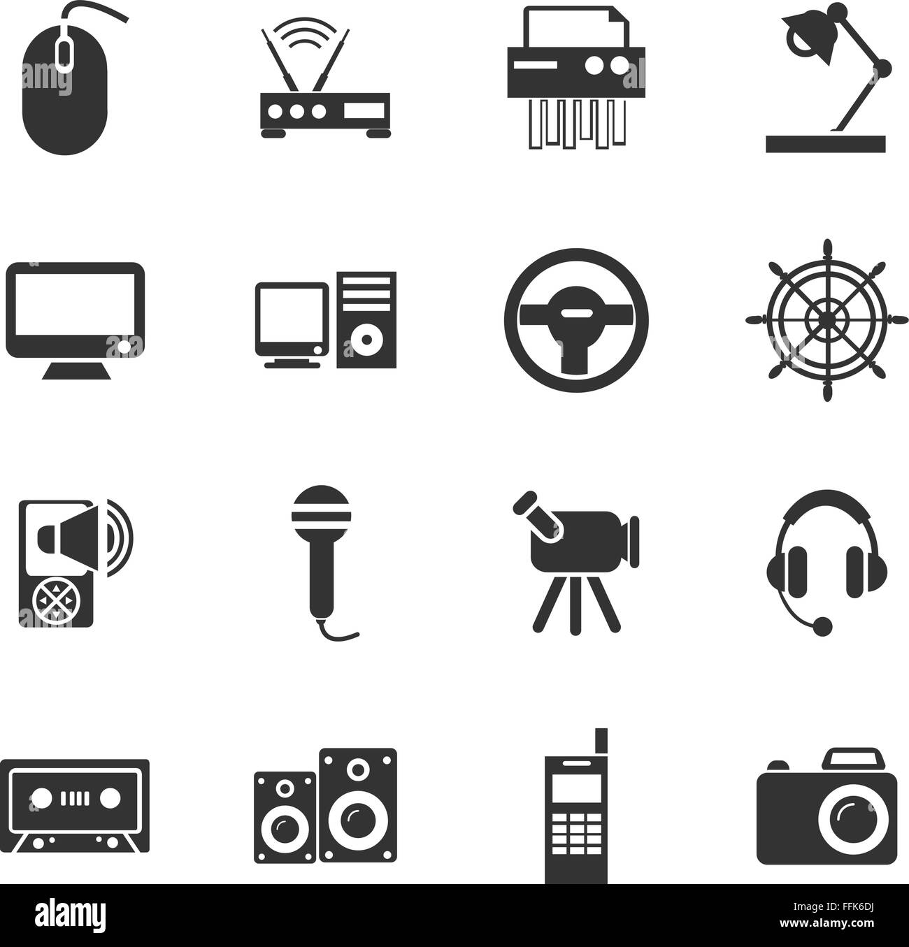 Devices icons set Stock Vector Image & Art Alamy
