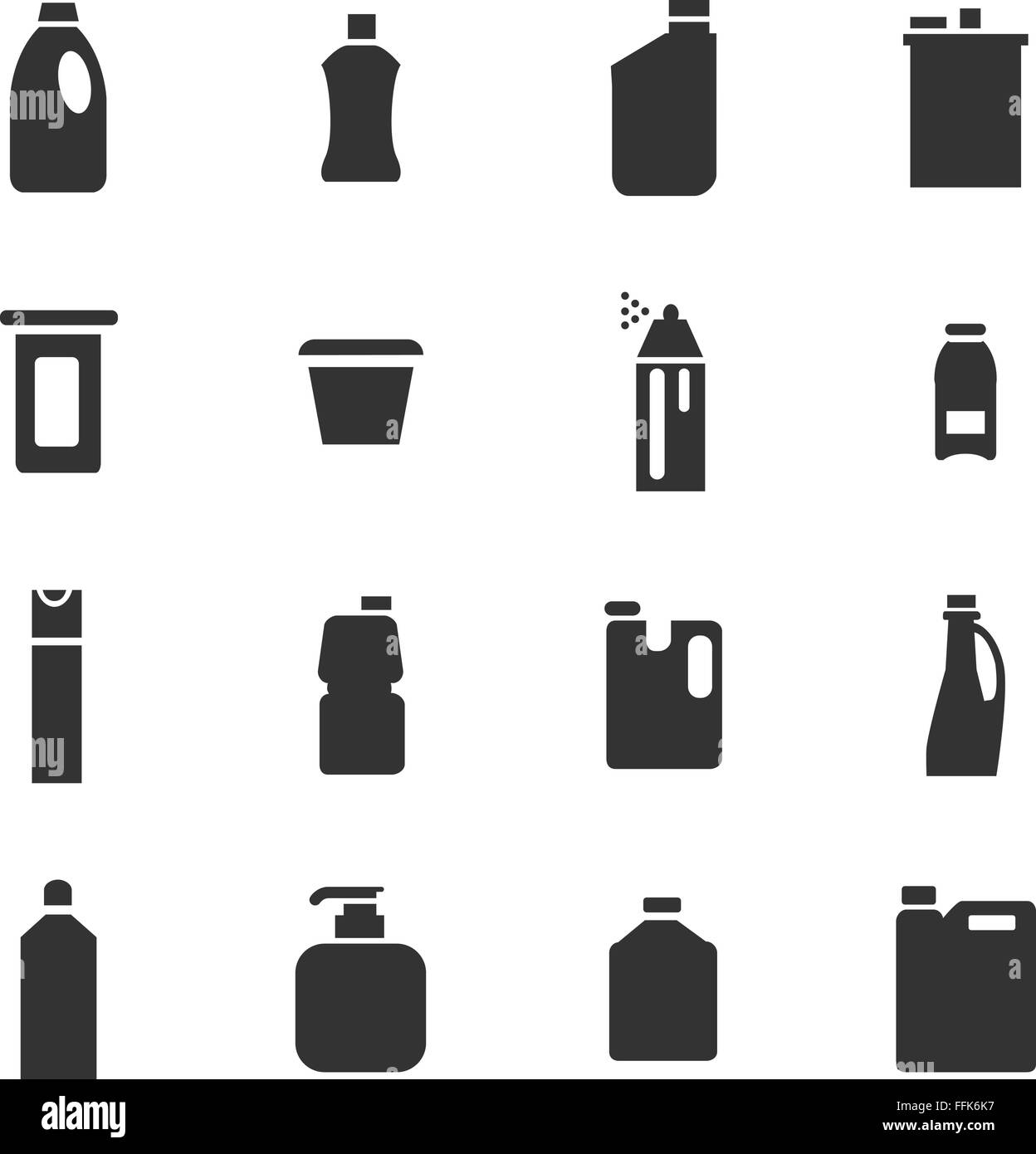 Household chemicals icons set Stock Vector Image & Art - Alamy