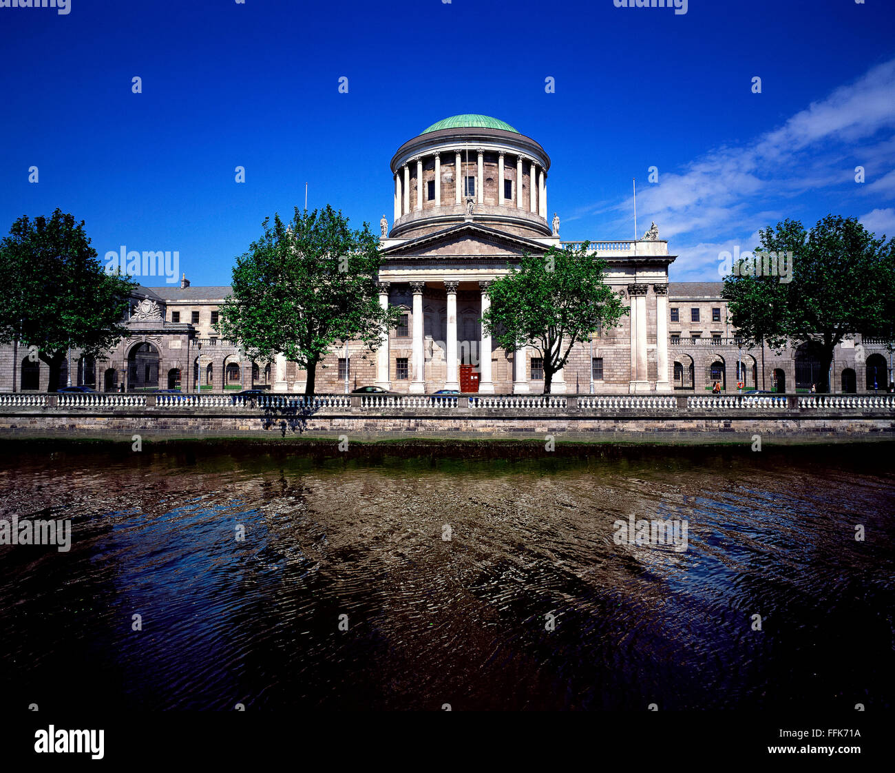 Four Courts Liffy Dublin Ireland Stock Photo