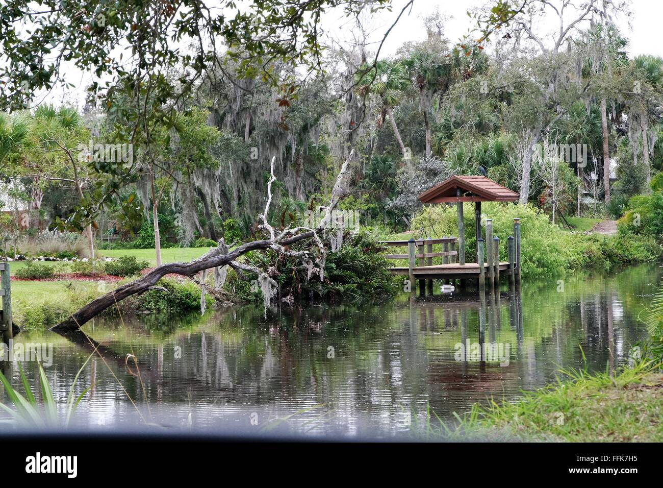 Rustic fishing spot Stock Photo - Alamy