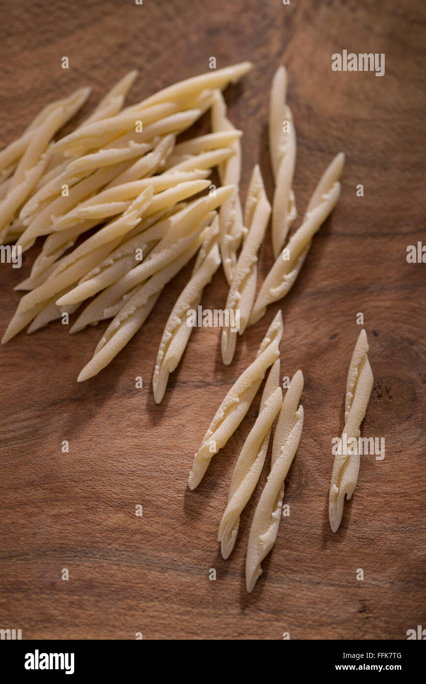 Italy liguria typical trofie pasta hires stock photography and images