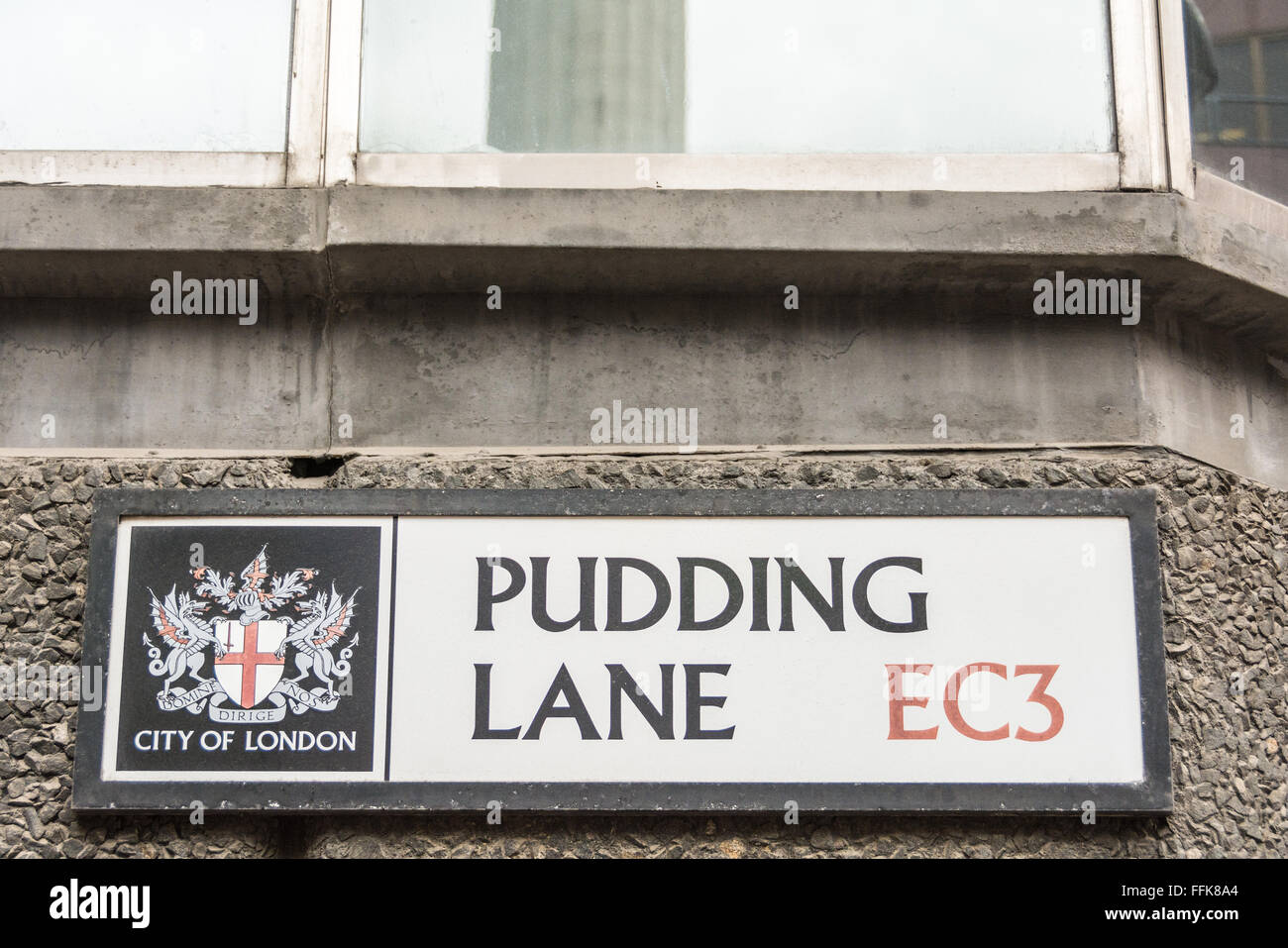 Pudding lane street sign hires stock photography and images Alamy