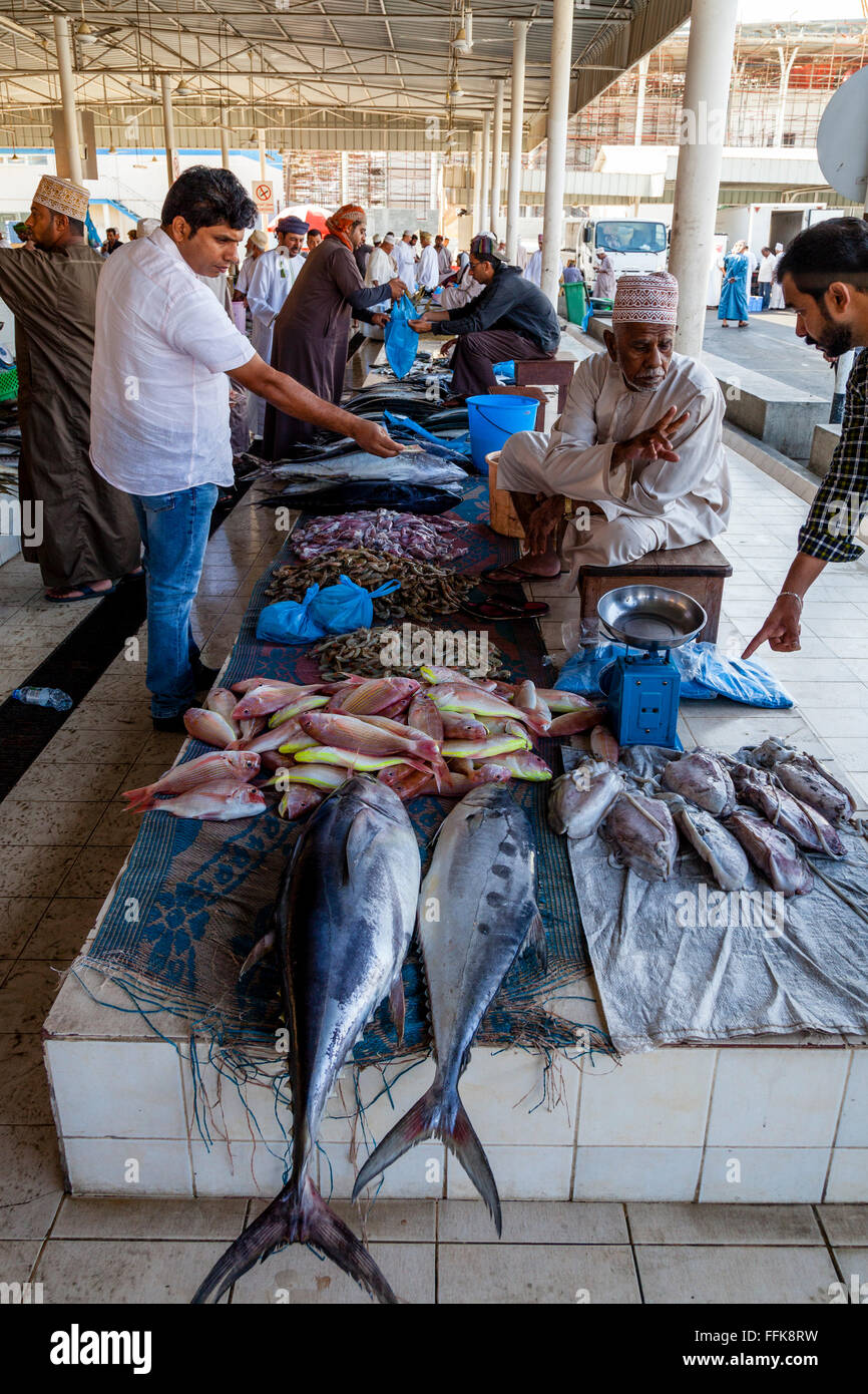 The Fish Market At Muttrah, Muscat, Sultanate Of Oman Stock Photo Alamy