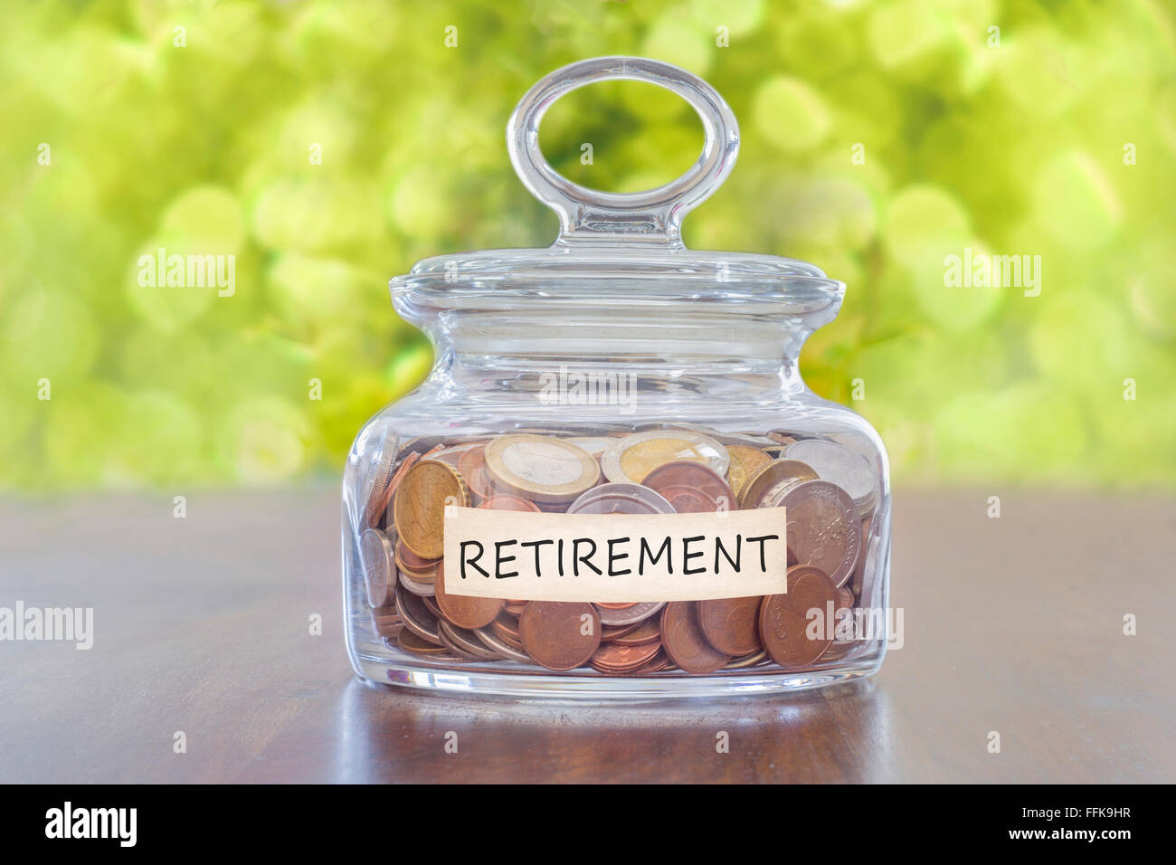 pension savings Stock Photo