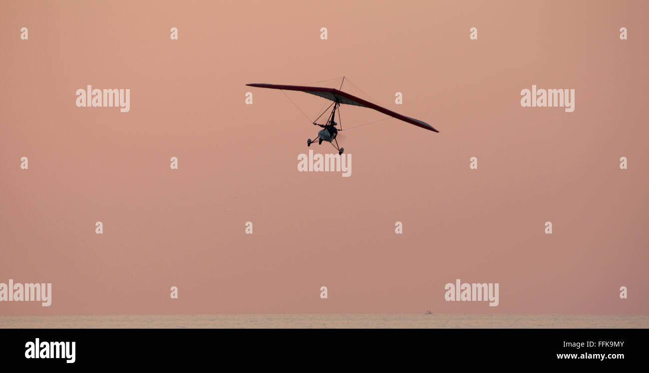 Glider flying in the sky Stock Photo Alamy