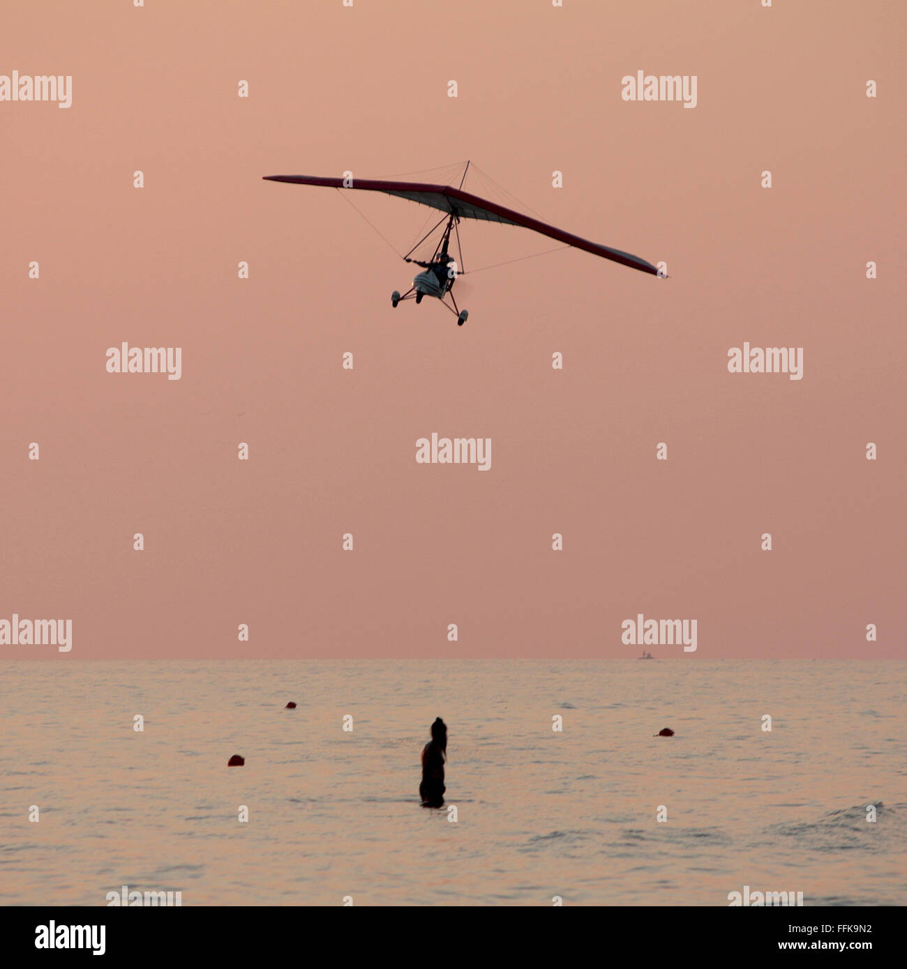 Glider flying in the sky Stock Photo Alamy