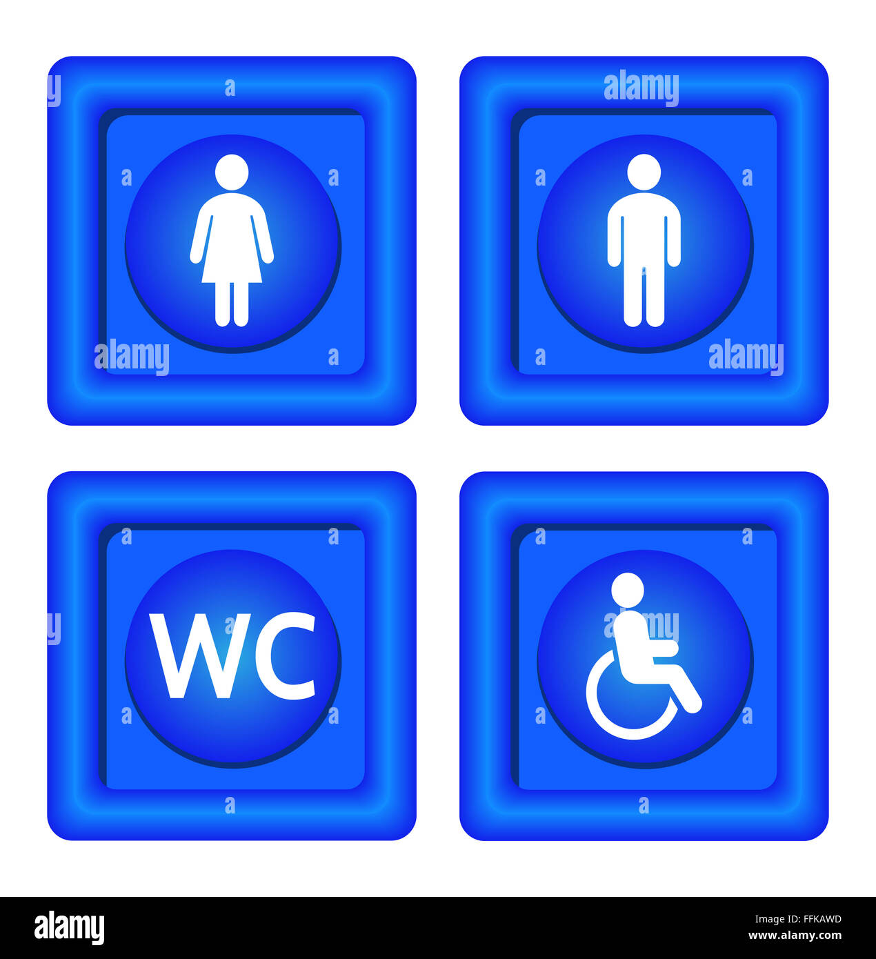 Toilet signs men women Cut Out Stock Images & Pictures Alamy
