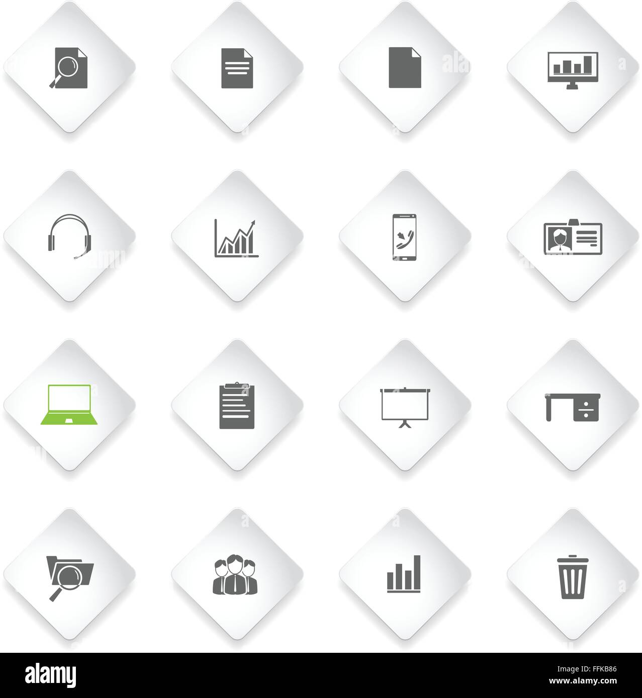 Office simply icons Stock Vector Image & Art - Alamy