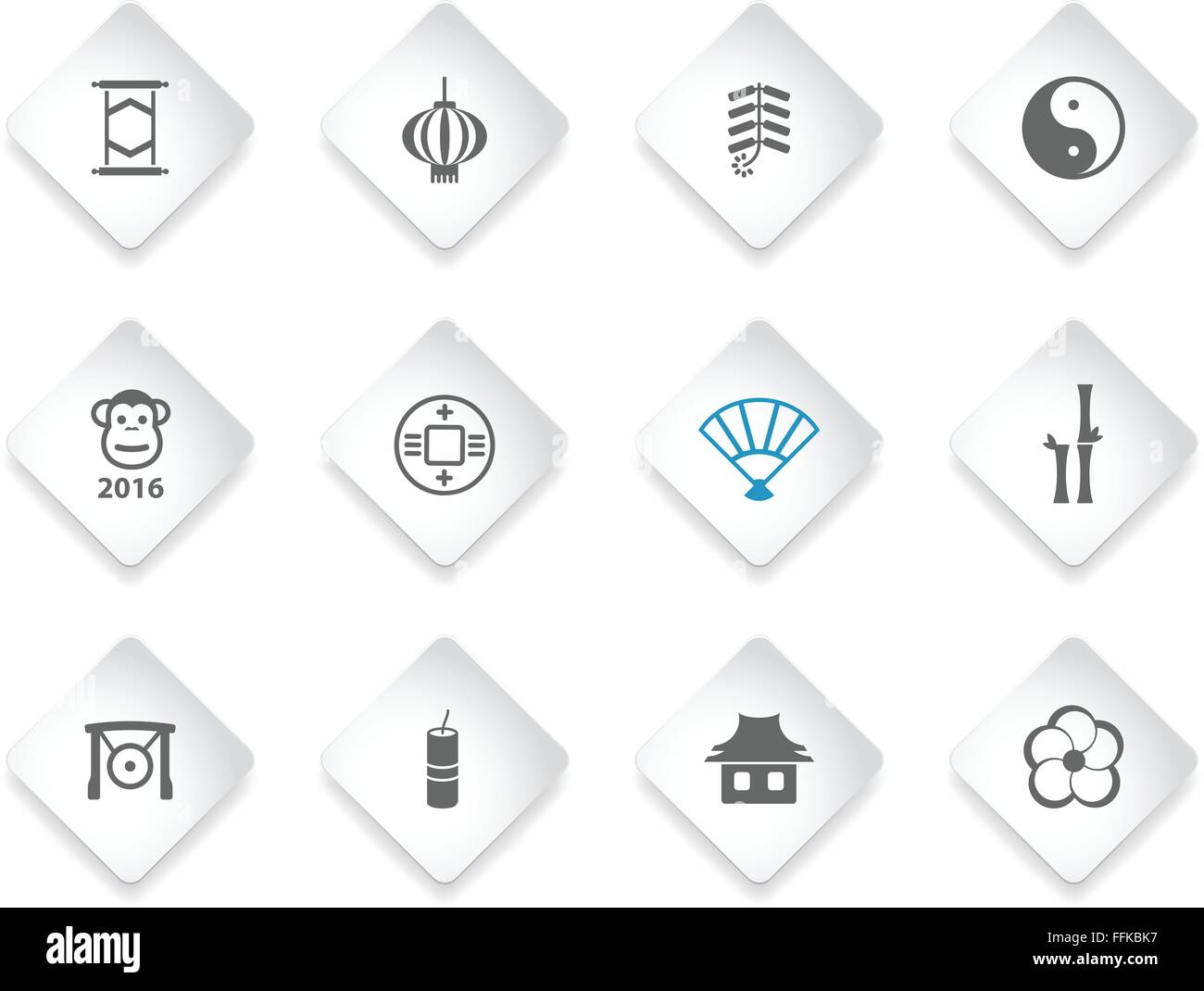 Chinese New Year simply icons Stock Vector Image & Art - Alamy