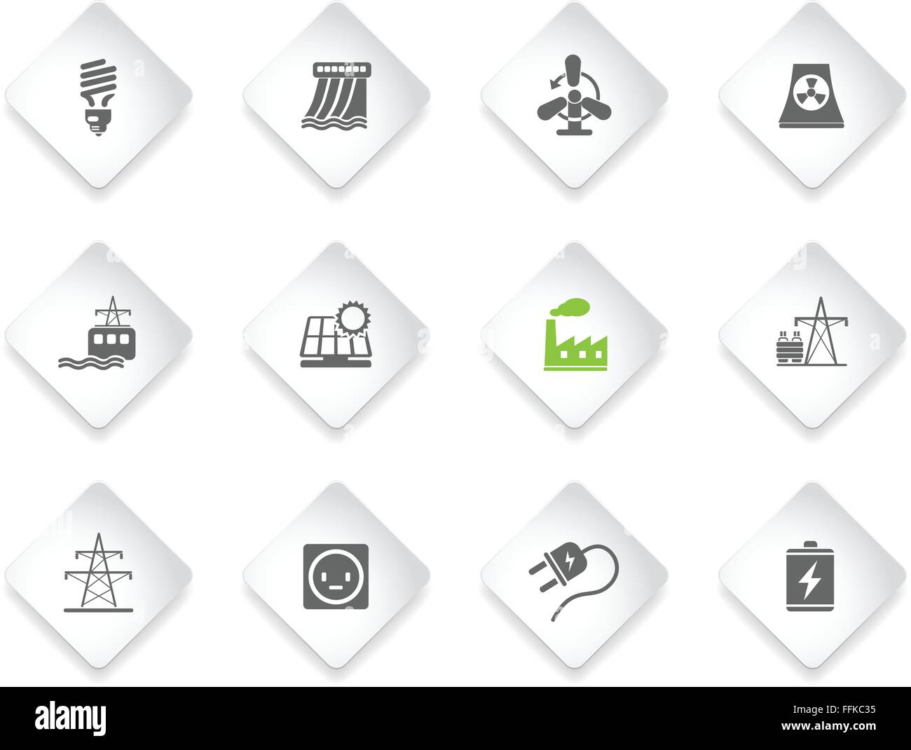 Energy and Industry icons set Stock Vector Image & Art - Alamy