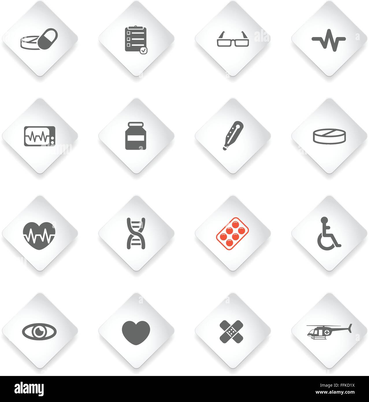 Medical simply icons Stock Vector Image & Art - Alamy