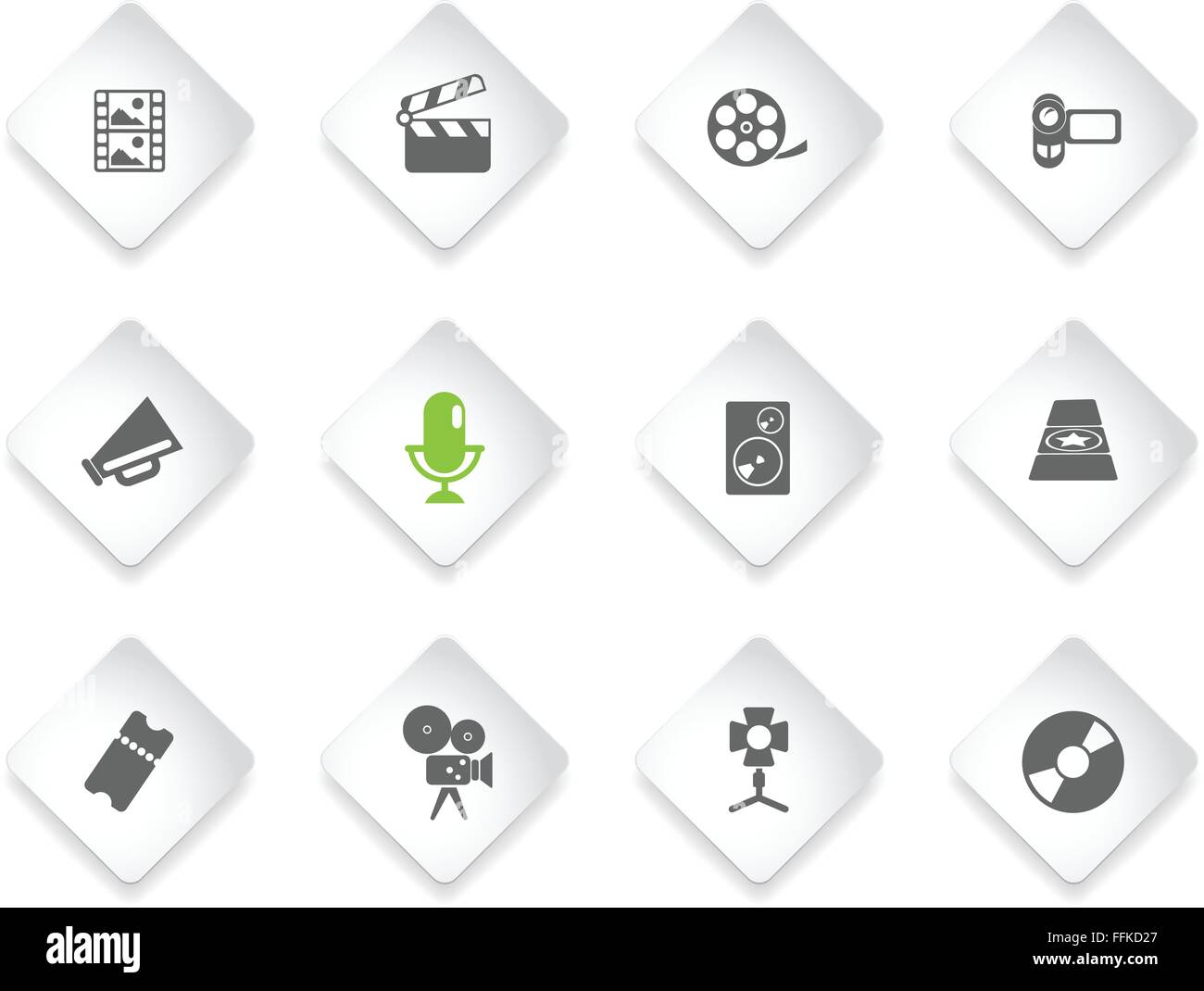 Film Industry Icons Stock Vector Image & Art - Alamy