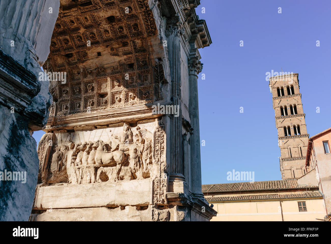 Arch of Titus, Roman Forum [Foro Romano], Rome, Italy Stock Photo - Alamy