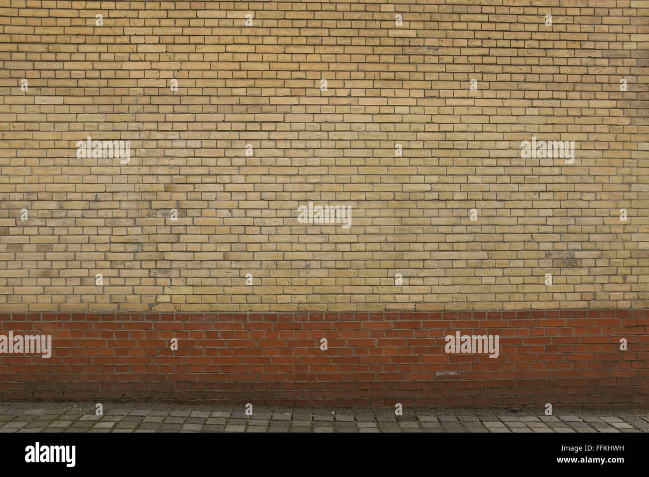 BERLIN, FEBRUARY 13: Typical Berlin building brick wall in Berlin Mitte ...