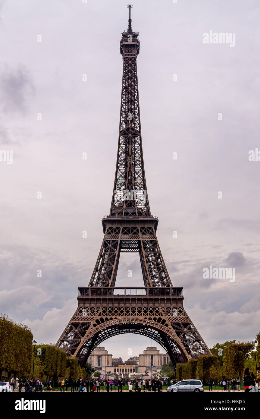 Eiffel Tower, Paris. La Tour Eiffel. Stock Photo