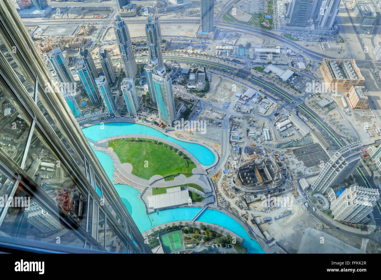 View Over Dubai From The 125th Floor Of The Burj Khalifa The