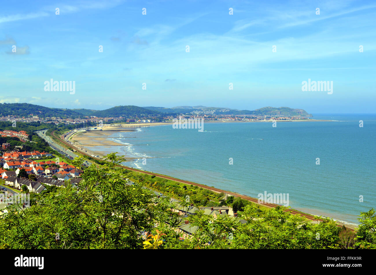 Colwyn Bay in North Wales Stock Photo