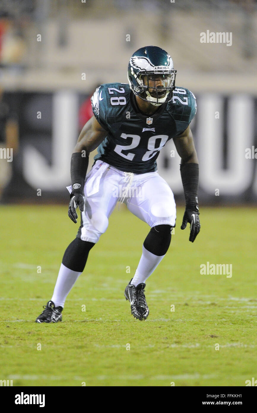 Jacksonville, FL, USA. 24th Aug, 2013. Philadelphia Eagles strong safety Earl Wolff (28) during a preseason NFL game against the Jacksonville Jaguars at EverBank Field on Aug. 24, 2013 in Jacksonville, Florida. The Eagles won 31-24.ZUMA PRESS/ Scott A. Miller © Scott A. Miller/ZUMA Wire/Alamy Live News Stock Photo