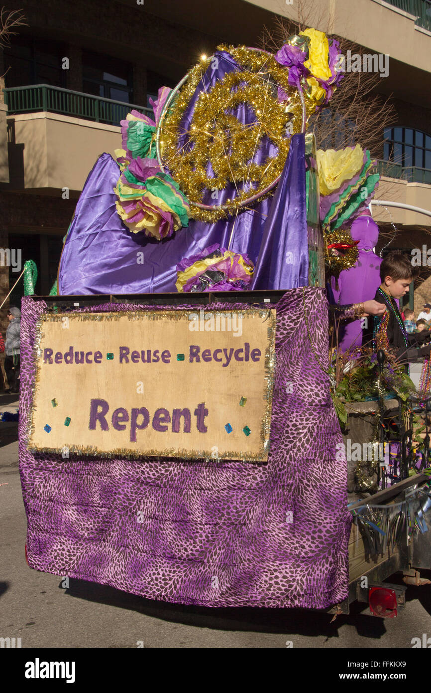 mardi gras float sign