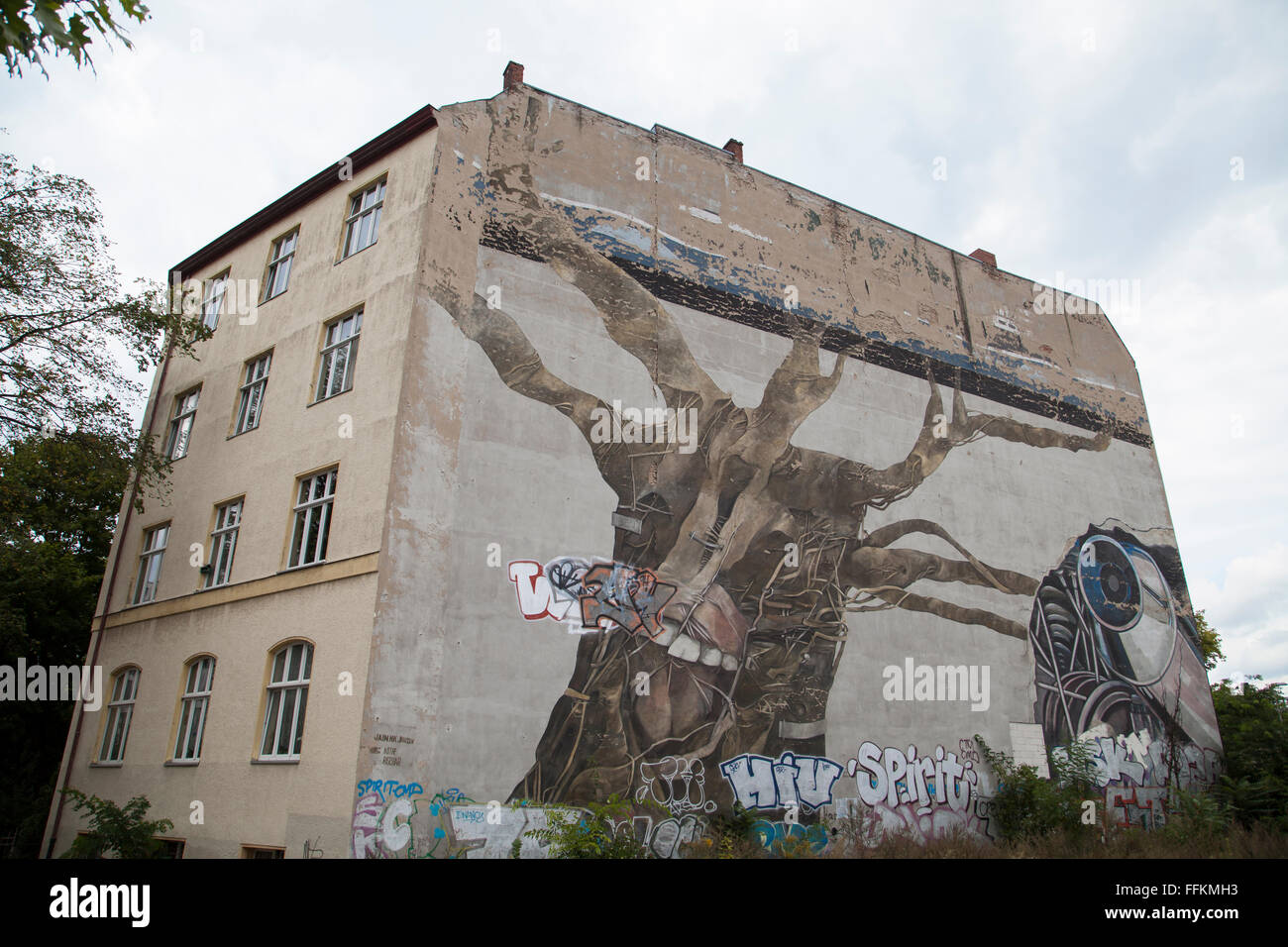 graffito in berlin charlottenburg Stock Photo
