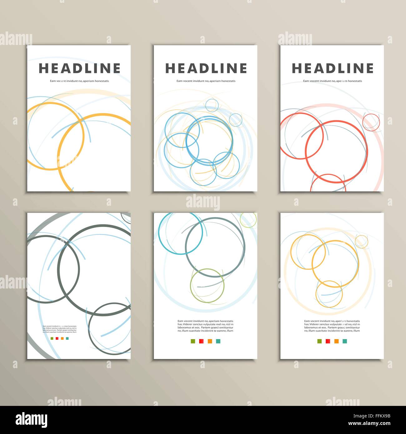Vector abstract circle set Stock Vector Image & Art - Alamy