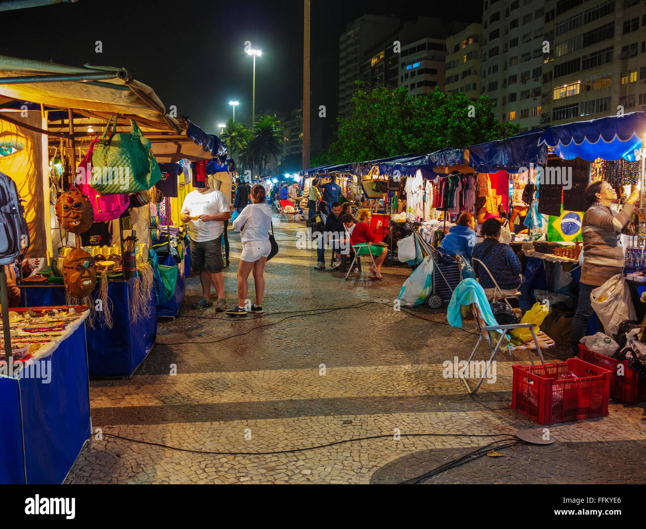 Night Market. Copacabana. Rio de Janeiro.