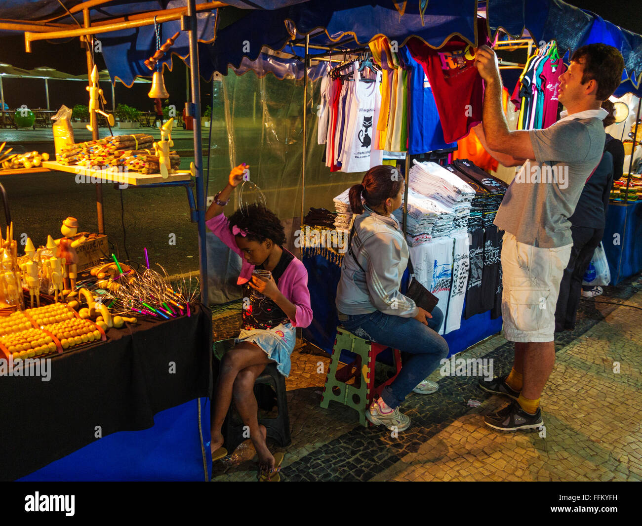 Night Market. Copacabana. Rio de Janeiro.