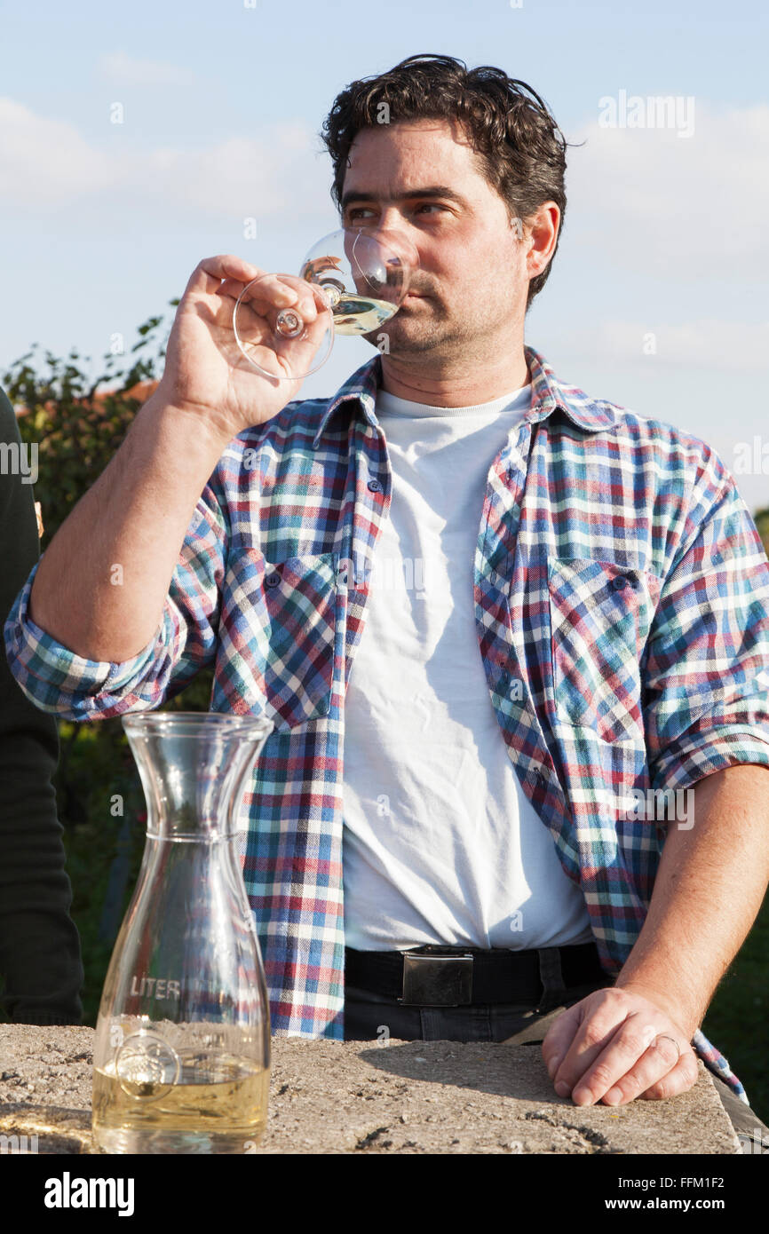 Wine tasting in one hi-res stock photography and images - Alamy