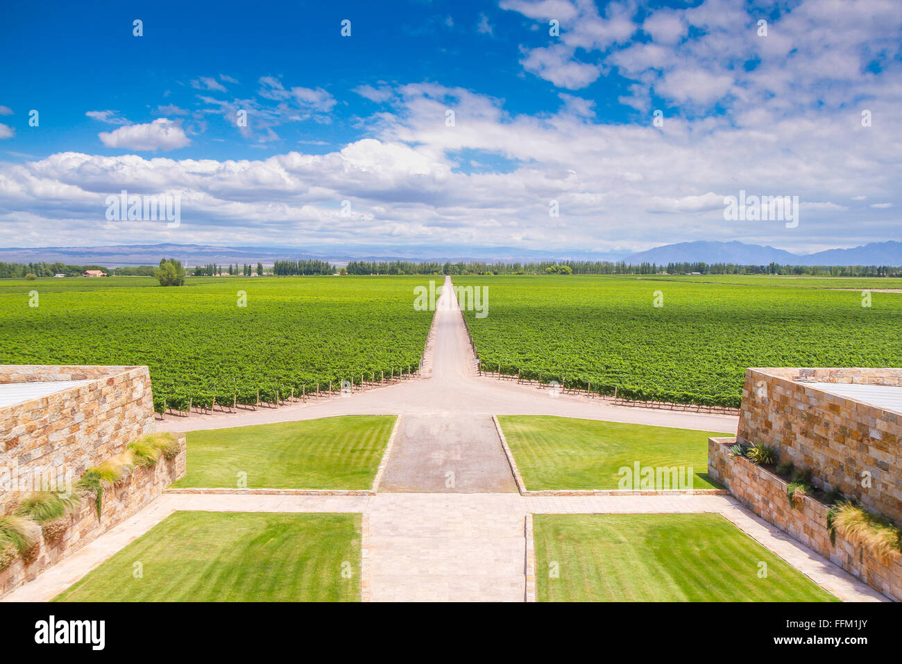 Winery in Mendoza, Argentina Stock Photo
